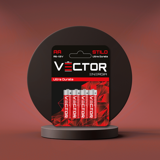 VECTOR ENERGIA | Pile Ultra durata Stilo R6-AA