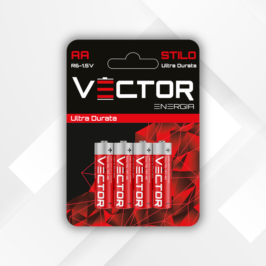 VECTOR ENERGIA | Pile Ultra durata Stilo R6-AA