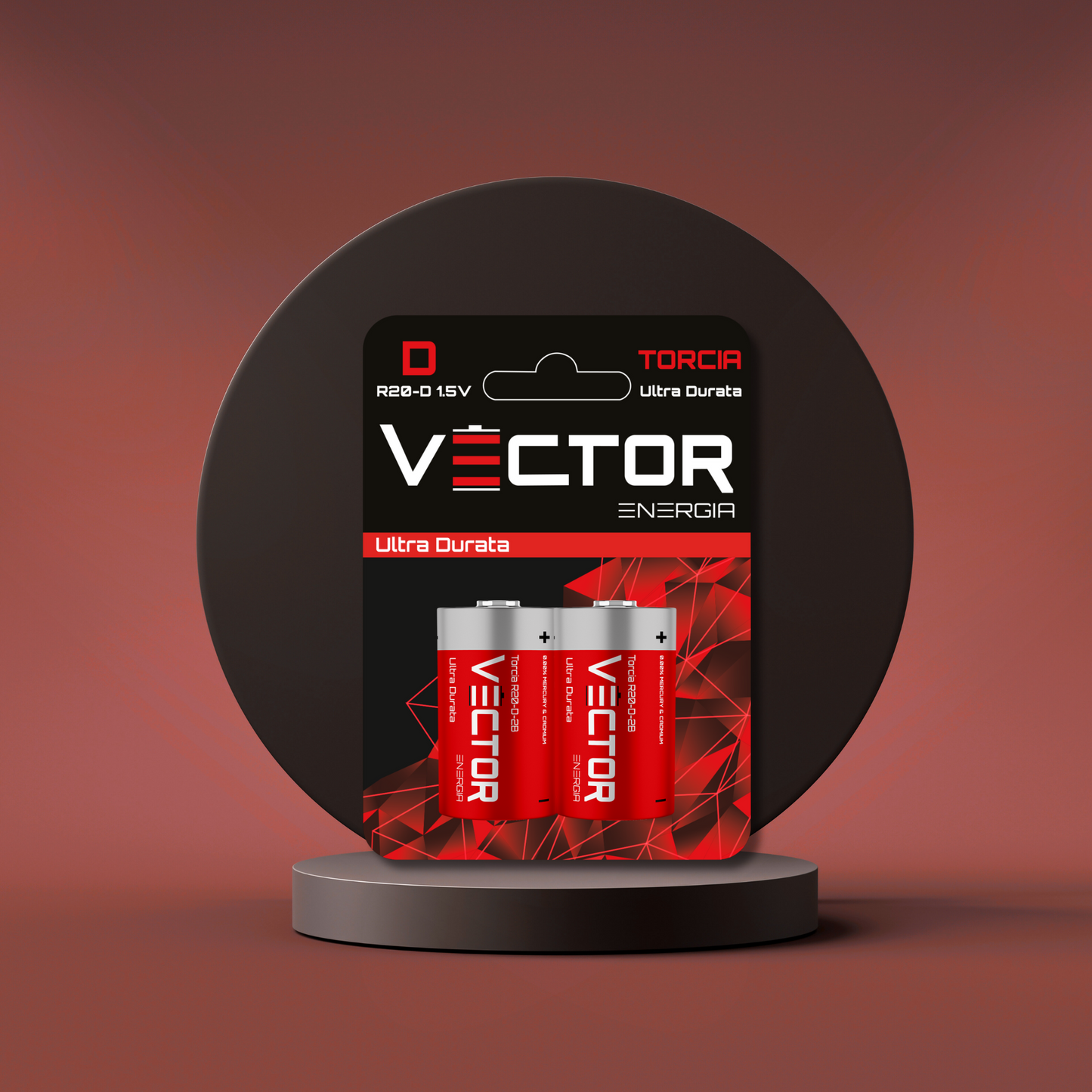 VECTOR ENERGIA | Pile Ultra Durata Torcia R20-D