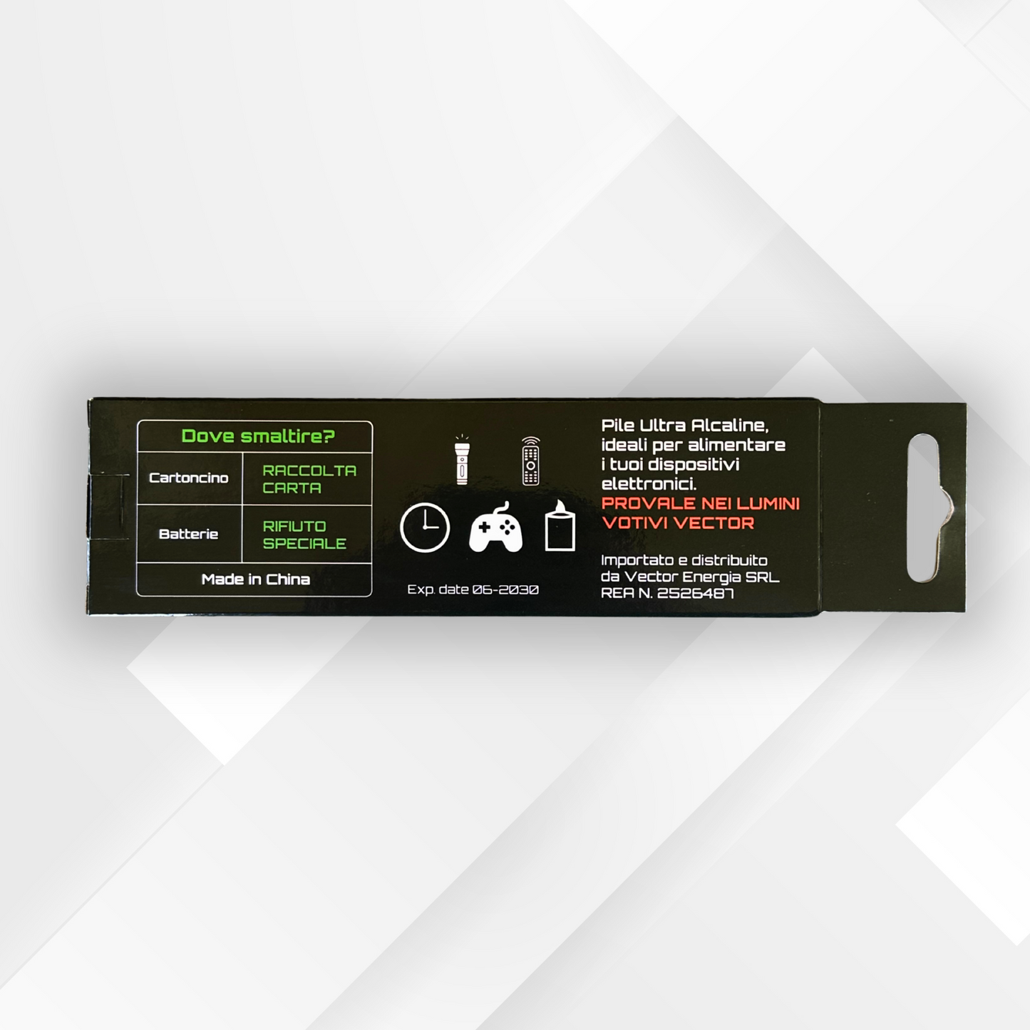 VECTOR ENERGIA | Confezione Risparmio x12 Pile Ultra Alcaline Stilo LR6-AA