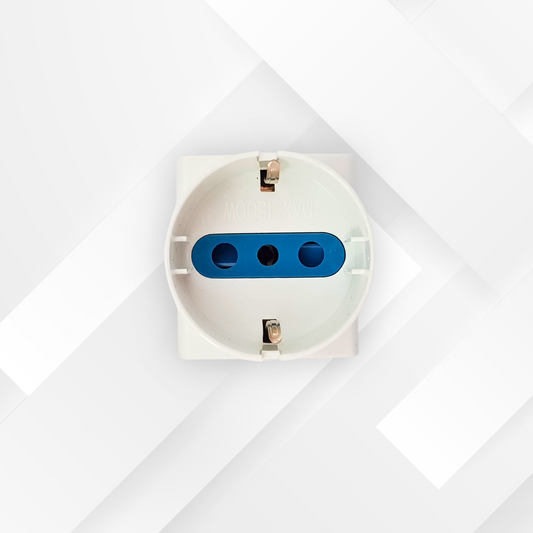 VECTOR ENERGIA | Adattatore Multiplo Spina 16A 2 Prese 10/16A + Schuko 10/16A VE016