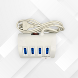 VECTOR ENERGIA | Multipresa da scrivania 6 posizioni 4 prese 10/16A + 2 Schuko + 2 USB VE045