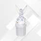VECTOR ENERGIA | Lumino votivo elettrico angelo 3D trasparente luce bianca VELUM14